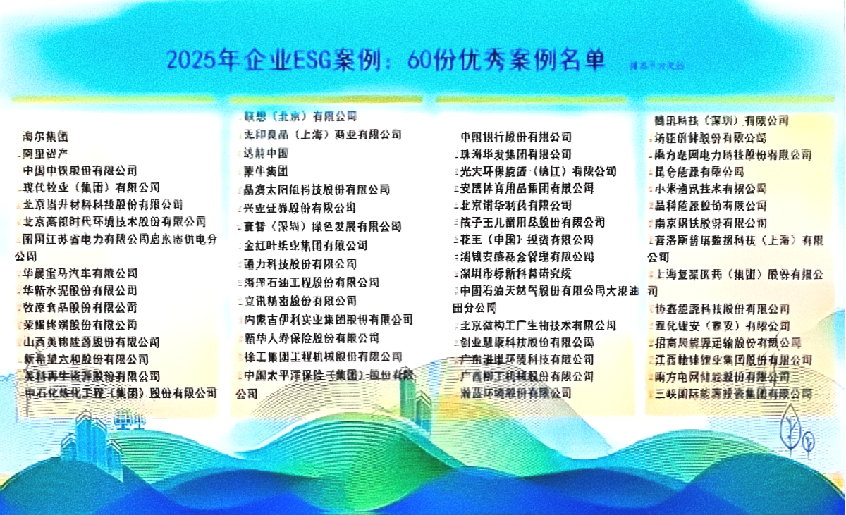 三峽國(guó)際入選國(guó)家生態(tài)環(huán)境部“2025年企業(yè)ESG優(yōu)秀案例”